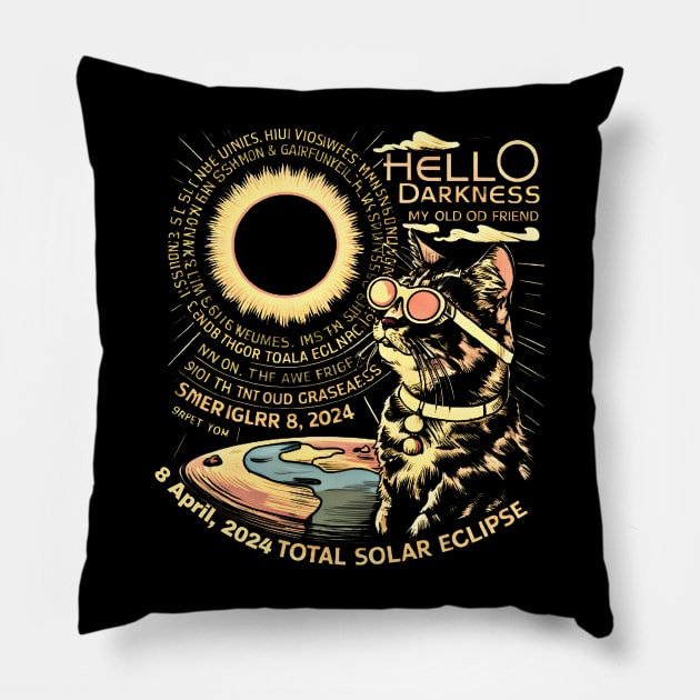 Eclipse Melody: A Serenade to the Cosmos Pillow by WEARWORLD