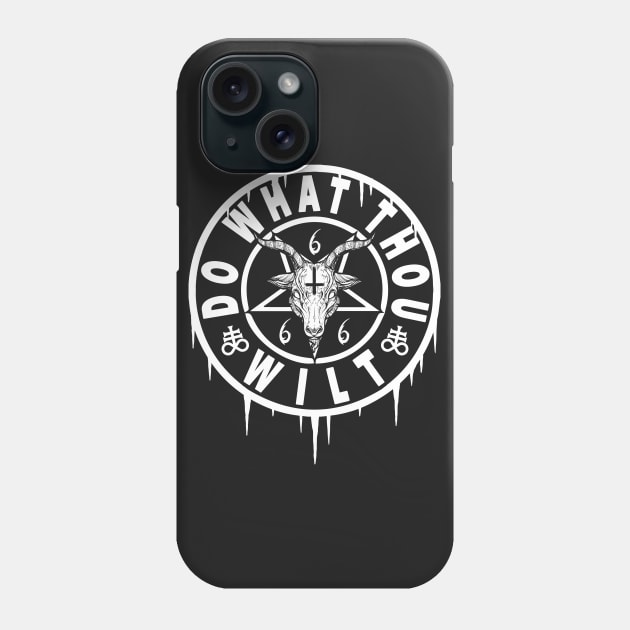 DO WHAT THOU WILT - OCCULT BAPHOMET Phone Case by Tshirt Samurai