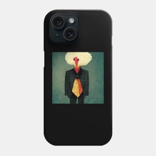 Turkey thanksgiving wears a formal suit Phone Case