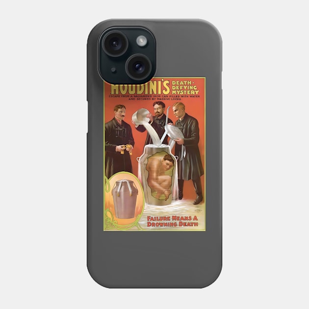 Harry Houdini - World's Greatest Magician Phone Case by Desert Owl Designs