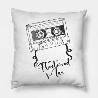 Good Vibes FleetWood Mac // Retro Ribbon Cassette Pillow