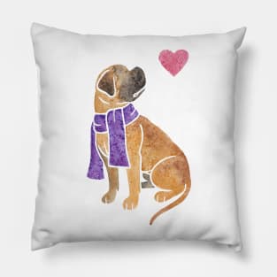 Watercolour Bullmastiff Pillow