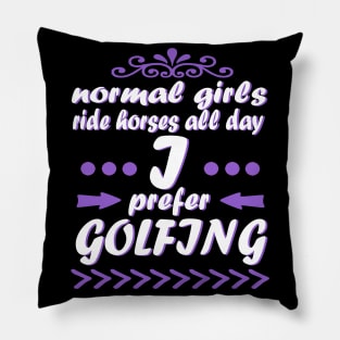 Golf Golfing Hole in One Golfer Golf Course Pillow