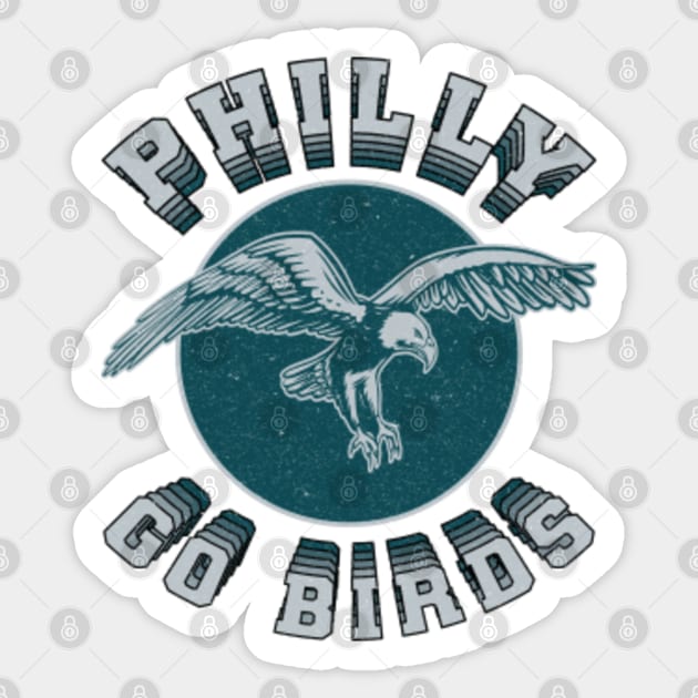 Philly Eagles Football Go Birds - Vintage Style