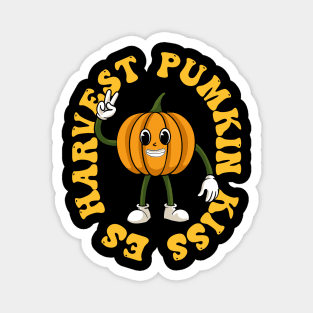 Pumpkin Kisses Harvest Wishes Magnet