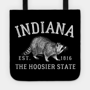 Indiana The Hoosier State Raccoon Tote