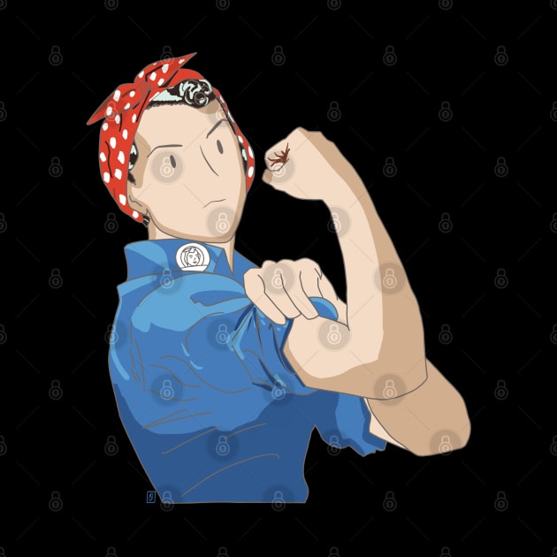 Feminist Rosie the Riveter Girl Power by Bookishandgeeky