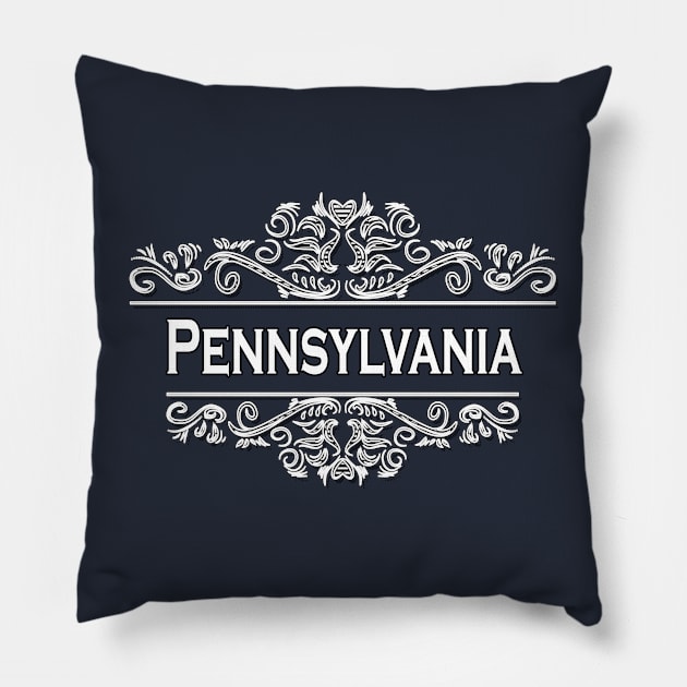 Pennsylvania Art Pillow by Usea Studio