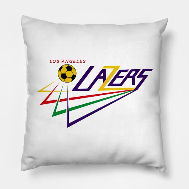 Defunct Los Angeles Lazers Soccer 1982 Pillow by LocalZonly