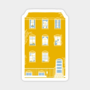 Georgian house illustration Magnet