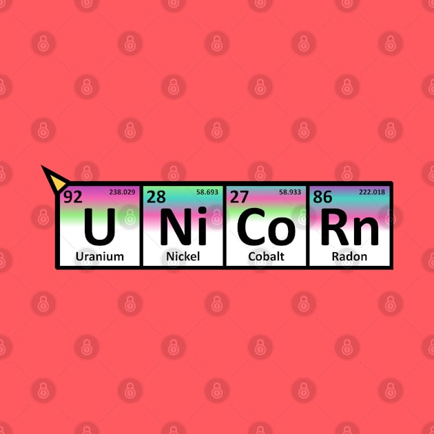 Unicorn on the periodic table by yayor