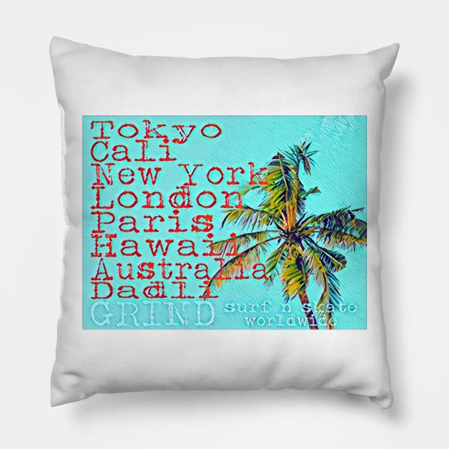 Grind SnS Worldwide Palm Pillow by Digz