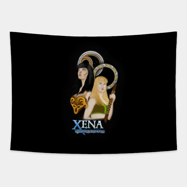 Xena princesa guerreira. Tapestry by Antimateria