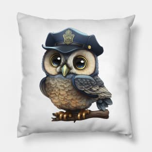 Owl Night Watchman Pillow