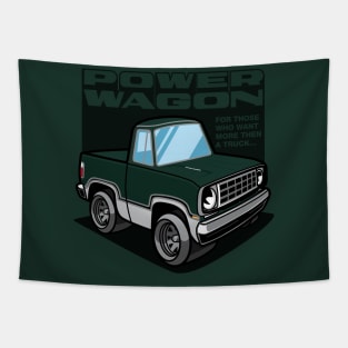 Dark Green Iridescent - Power Wagon (White Base) Tapestry