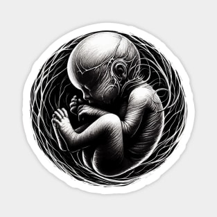 Monochromatic Embryology Outline Magnet