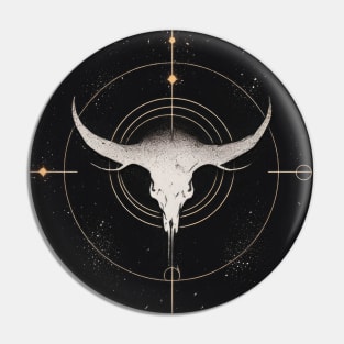 Bull Skull Pin