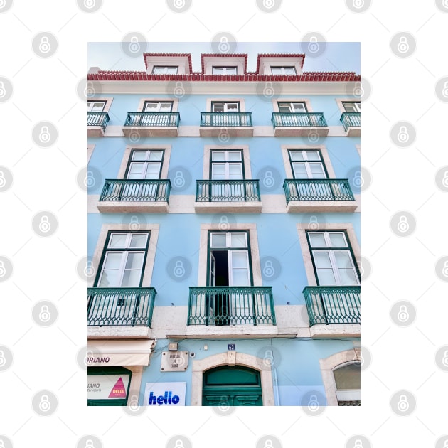 Pastel Blue Apartments in Portugal by Orchyd