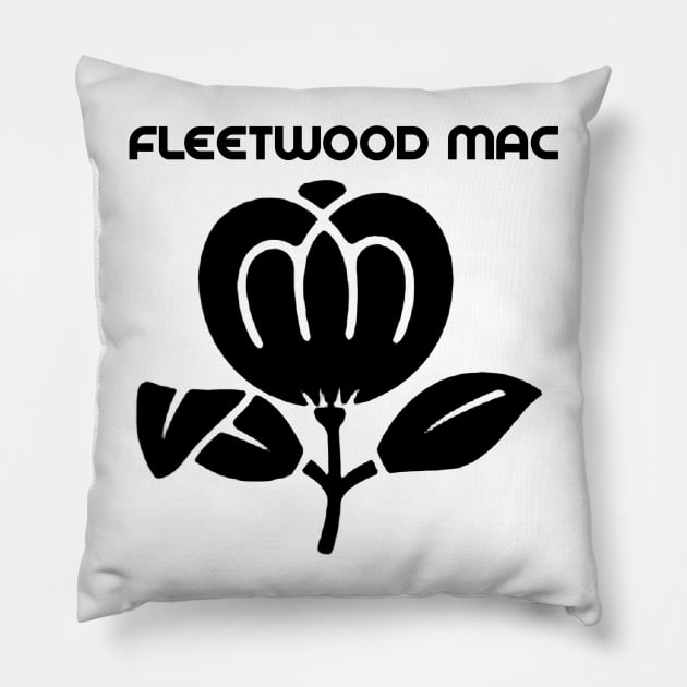 FLEETWOOD MAC Pillow by UGLY BLACK SHEEP