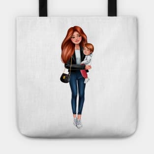 Mother with son Tote