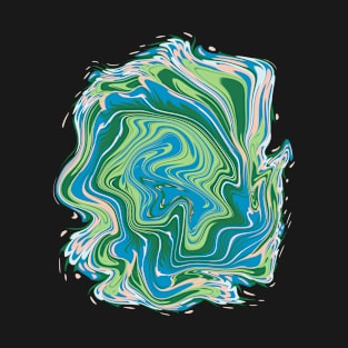 Green marble art T-Shirt