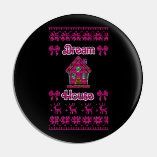 Dream House Christmas Pin