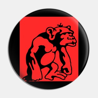 Bored monkey Pin