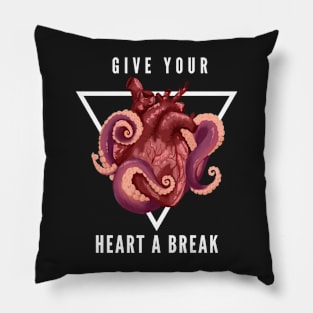 Tentacle Heart - Give your heart a break Pillow