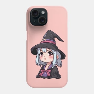 Anime girl witch halloween Phone Case