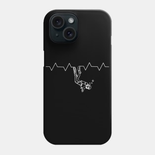 Scuba Diving Heartbeat Phone Case