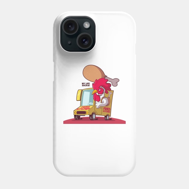 Fried Chicken delivery driver Phone Case by Blazedfalcon