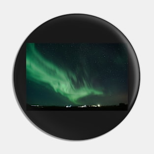 Northern Lights Aurora Borealis Dancing Over The Night Sky in Iceland Pin