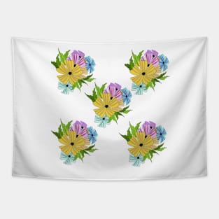 Flower Bed Small Tapestry