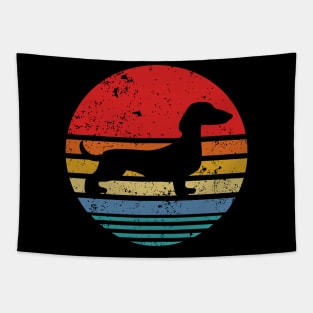 Dachshund Retro Sunset Dog Daschund Tapestry