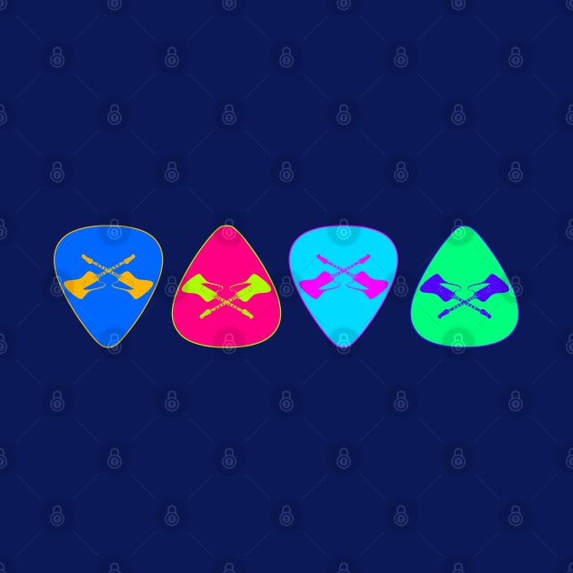 Retro Guitar Picks by Scar