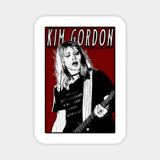 Vintage Retro Kim Gordon Magnet