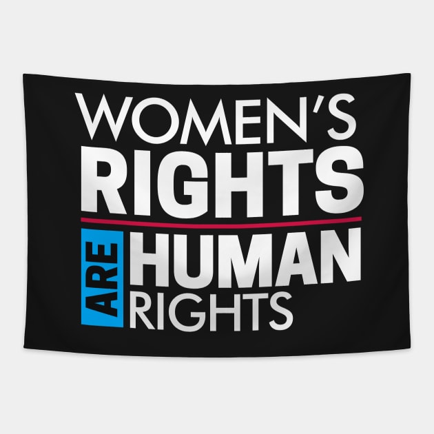 Women's Rights are Human Rights: Women's March Tapestry by Boots