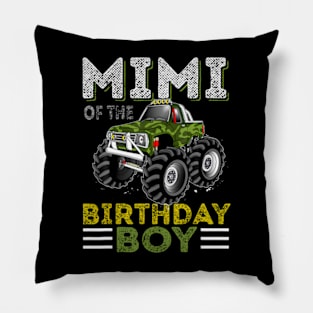 Mimi Of The Birthday Boy Monster Truck Birthday Party Pillow