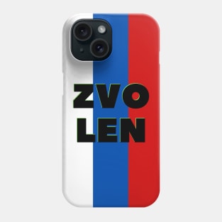 Zvolen City in Slovakian Flag Colors Vertical Phone Case