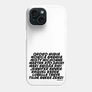 Black SuperSHEroes - black type Phone Case