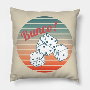 Bunco Dice Sunset Pillow