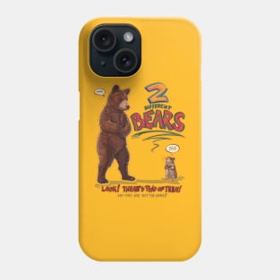 2 Different Bears Phone Case