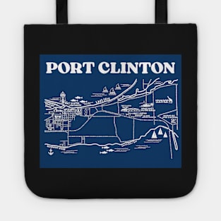 Port Clinton Map Art Tote