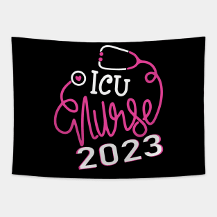 Funny ICU Nurse Squad Awesome RN Nursing Appreciation Tapestry