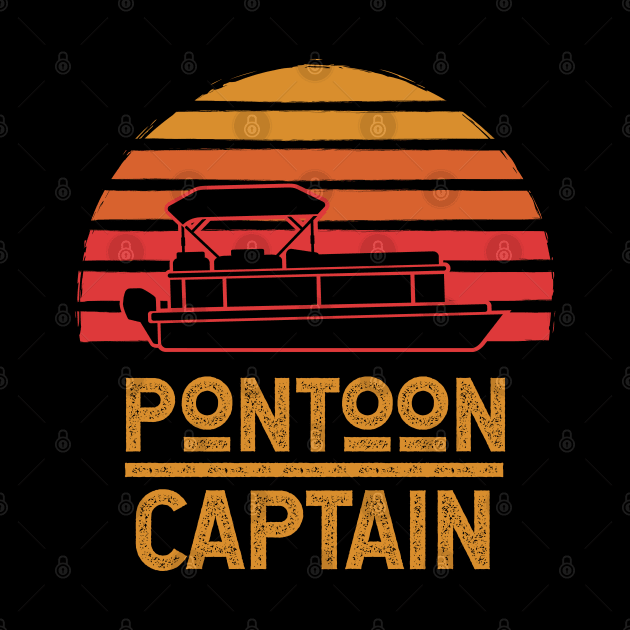 Funny Pontoon Boat Captain Gift For Pontoon Owner by HCMGift