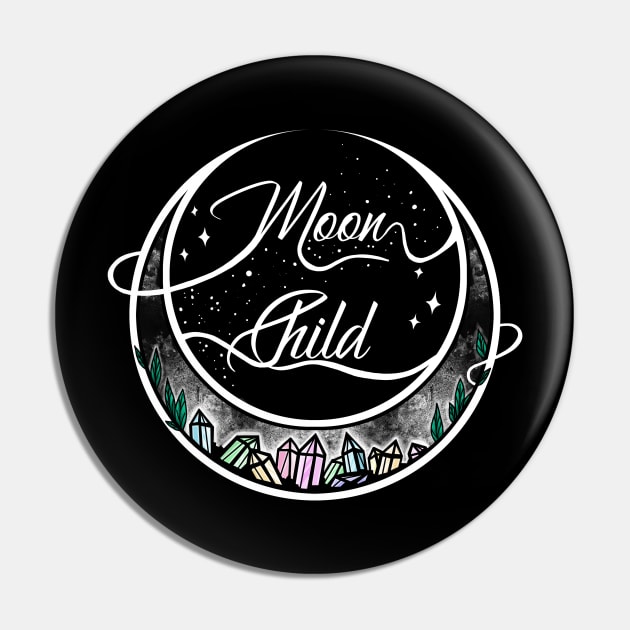 Moon Child Pin by AriesNamarie