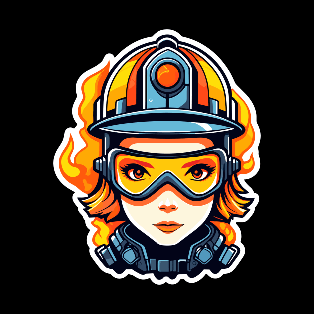 Firefighter Illustration by FluffigerSchuh