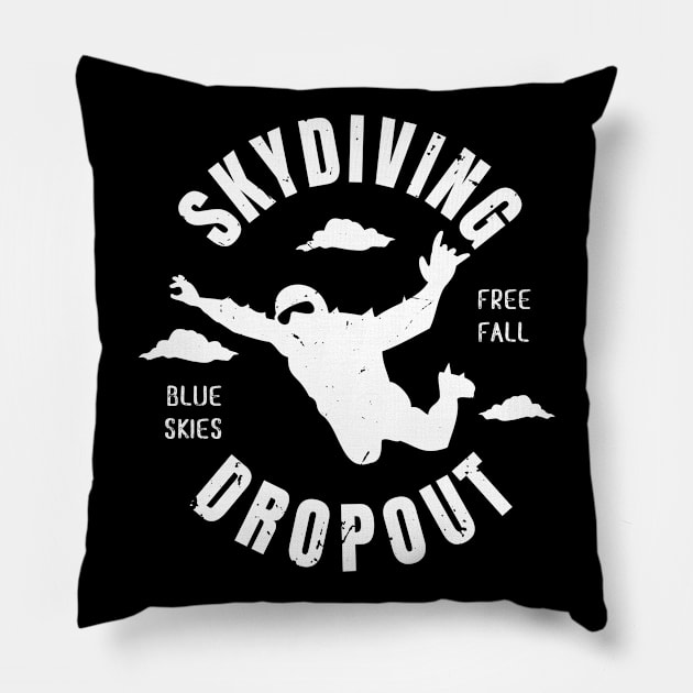 Skydiver Dropout Freefalling Skydiver Pillow by atomguy