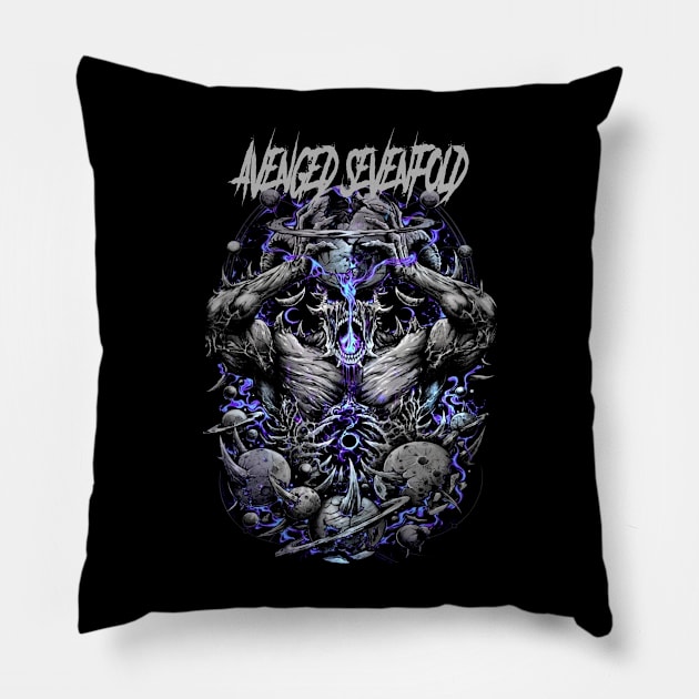 AVENGED SEVENFOLD BAND MERCHANDISE Pillow by Rons Frogss