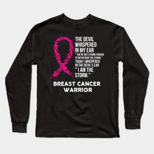 Breast Cancer Nothing To See Here Mastectomy Long Sleeve T-Shirt - Monsterry